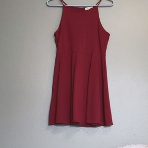 Wine colored dress